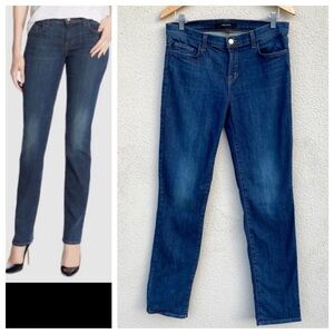 J Brand jeans Jude Slim Straight Leg dark blue women’s pants distressed sexy 30
